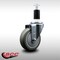 Service Caster 4'' SS Gray Poly Wheel Swivel 1-3/8'' Expanding Stem Caster SCC-SSEX20S414-PPUB-138 - alternate 2